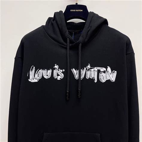 louis vuitton black hoodie celebrities|Louis Vuitton graphic hoodie.